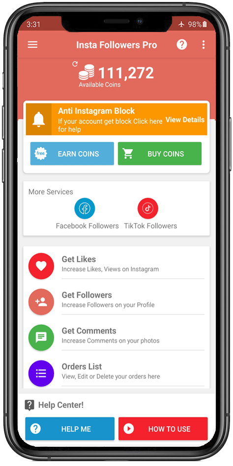 free instagram followers & likes app